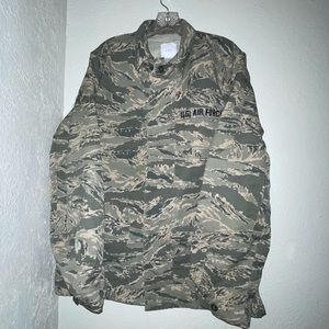 Military USA Air‎ Force Button Down Utility Coat.